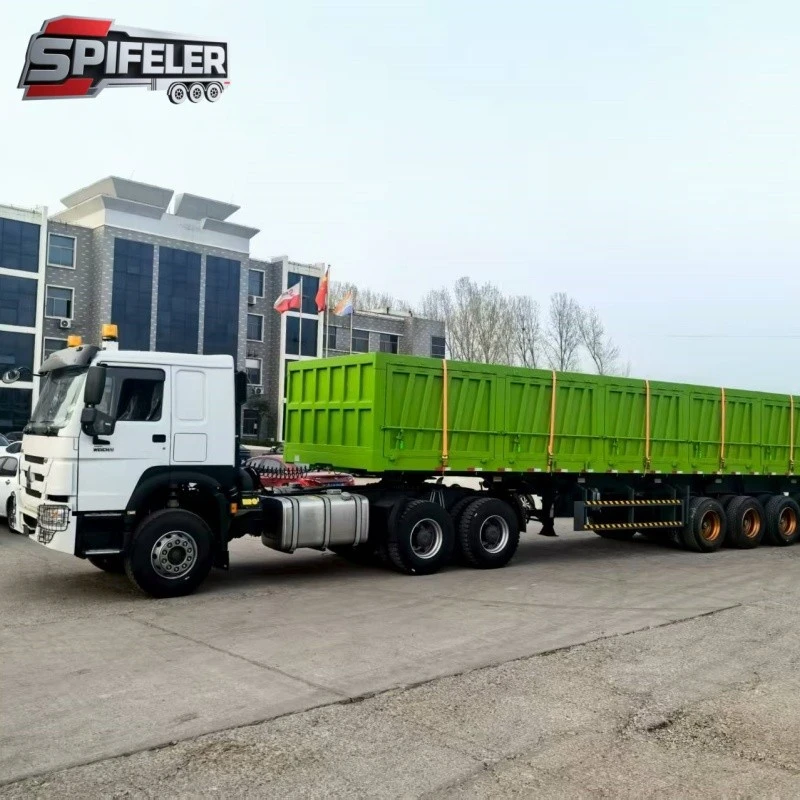 Heavy Duty Side Tipping Dump Trailer high quality Heavy Duty Side Tipping Dump Trailer high quality